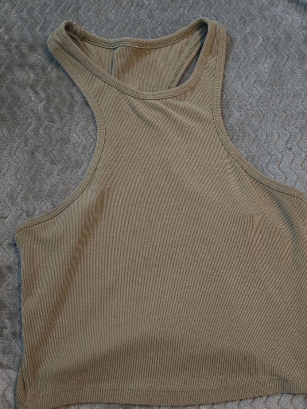 Ribbed Racerback Crop Tank Top - Lululemon Size 6